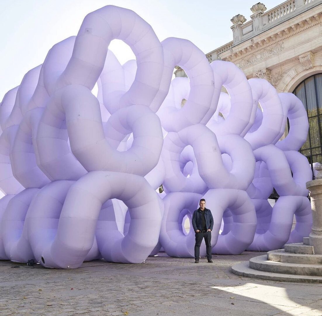 &ldquo;Remember your dreams&rdquo;, an inflatable installation by @town.and.concrete in Paris as a part of the &ldquo;Art of Dreams&rdquo;, a cultural initiative by @porsche. #installaton #publicart