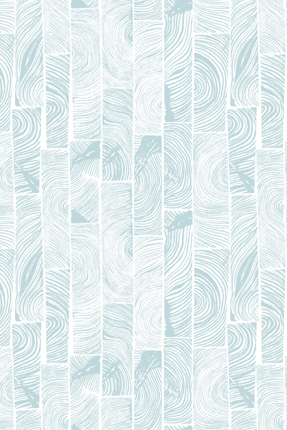 Abstract pattern with swirling lines and leaf shapes in light blue and white.