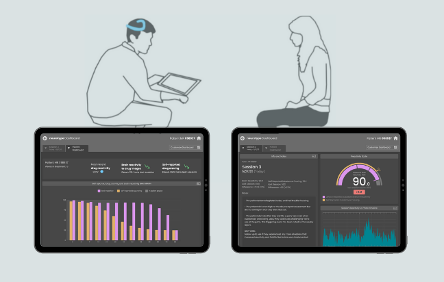 UX/UI - Design System - Prototyping - ResearchNeurotype aims to bring research-lab technology into addiction clinics using a mobile EEG headset and assessment platform.