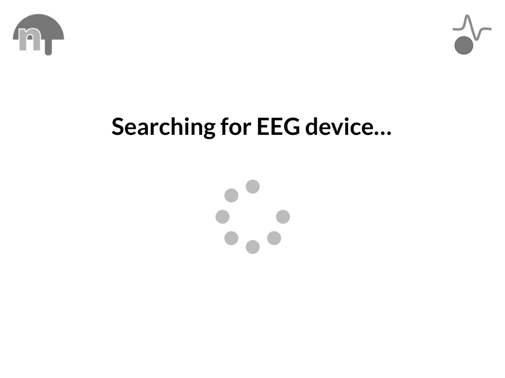 One the practitioner begins the assessment, the tablet will pair with the EEG device