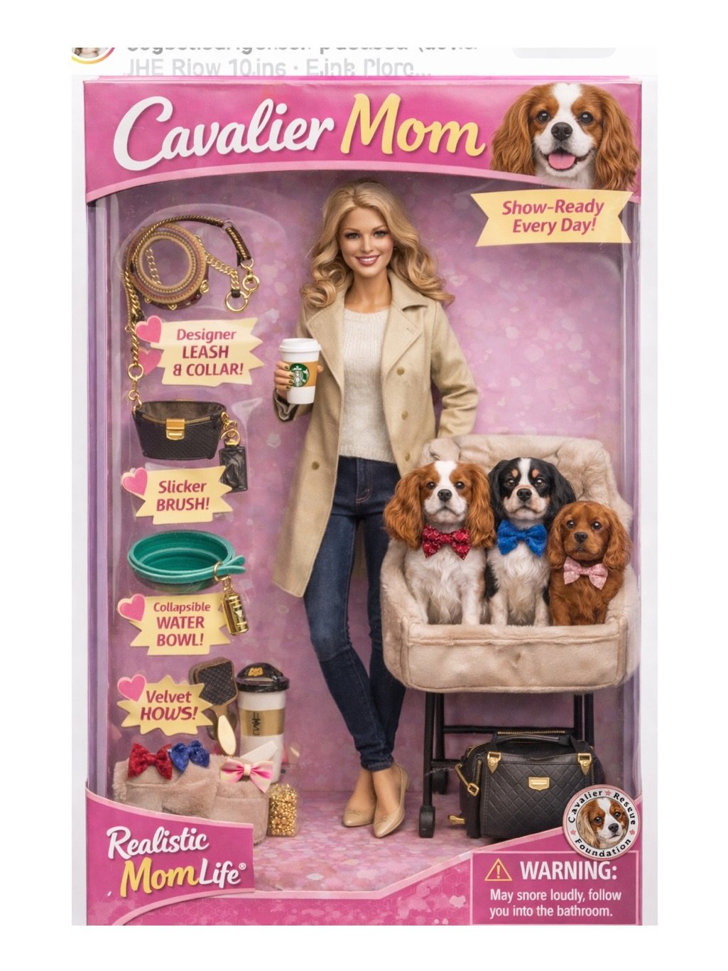 We wanted to hop on the Barbie doll trend&hellip; so naturally we became Cavalier Moms 🐶! We didn't forget our Cavapoo Moms either 💅🏻