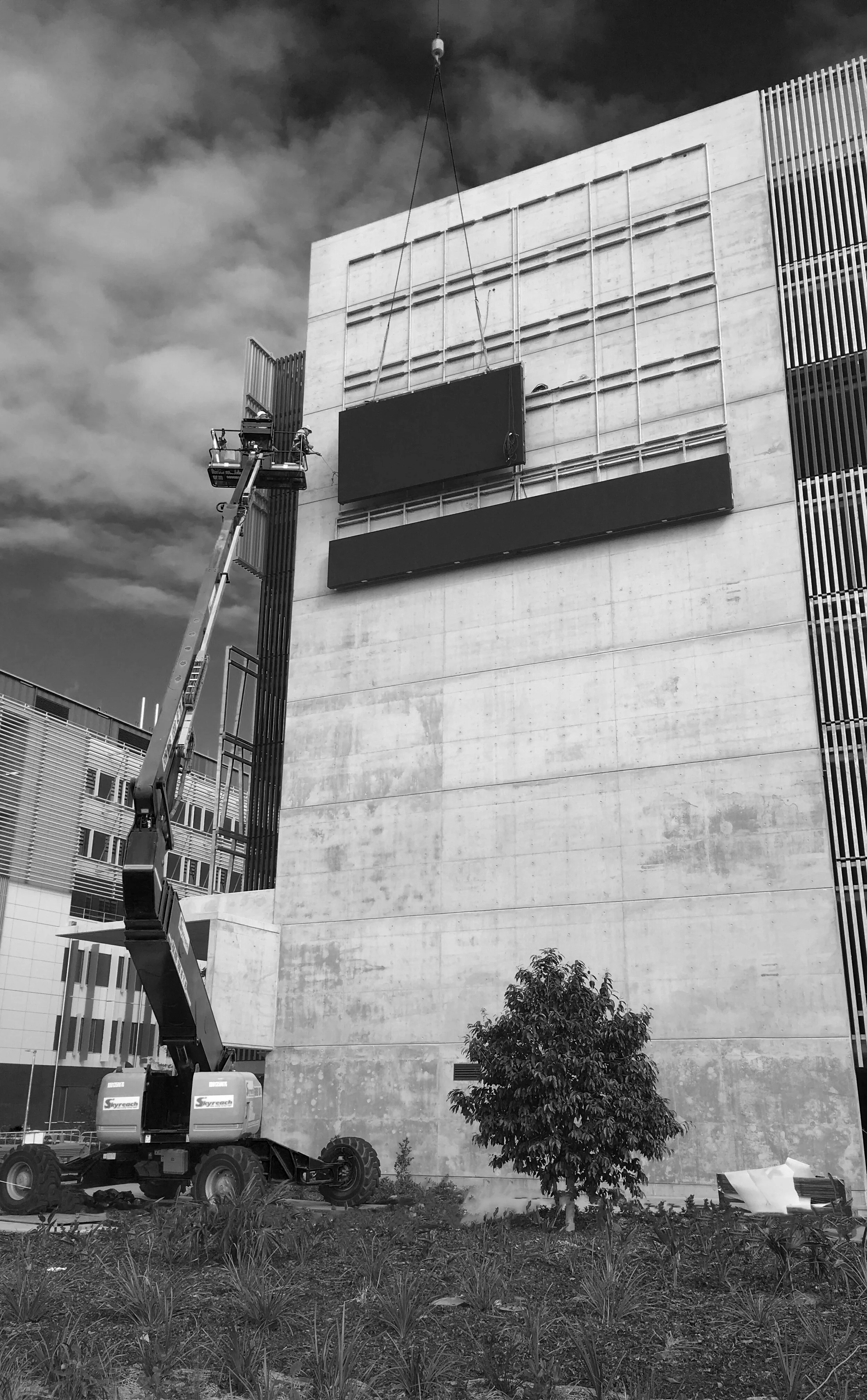 Large Format LED Screen Installation.