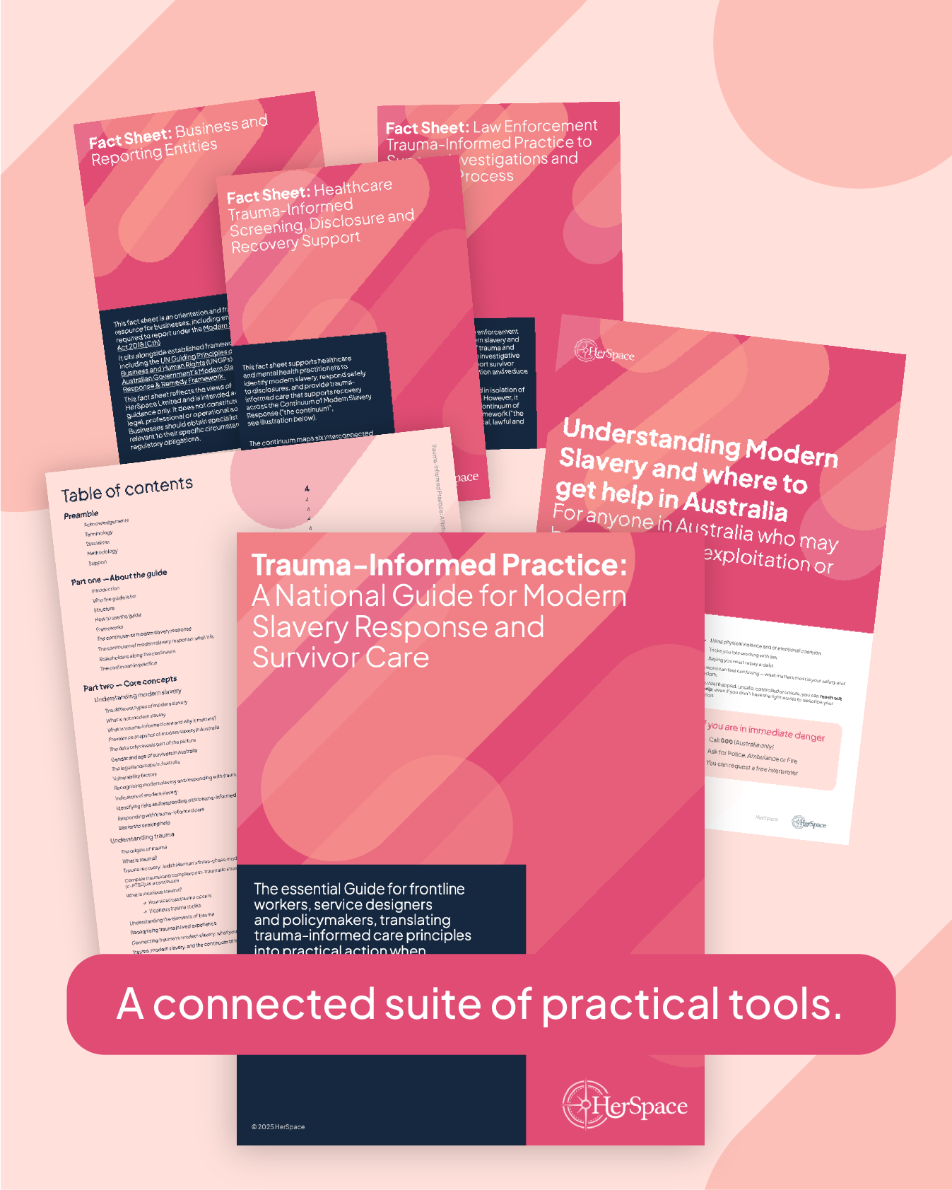 Trauma-informed Fact Sheets for Law Enforcement, Healthcare and Business