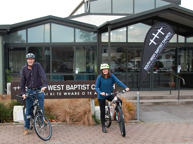 Alan Jamieson and Amanda Parfitt of South West Baptist Church