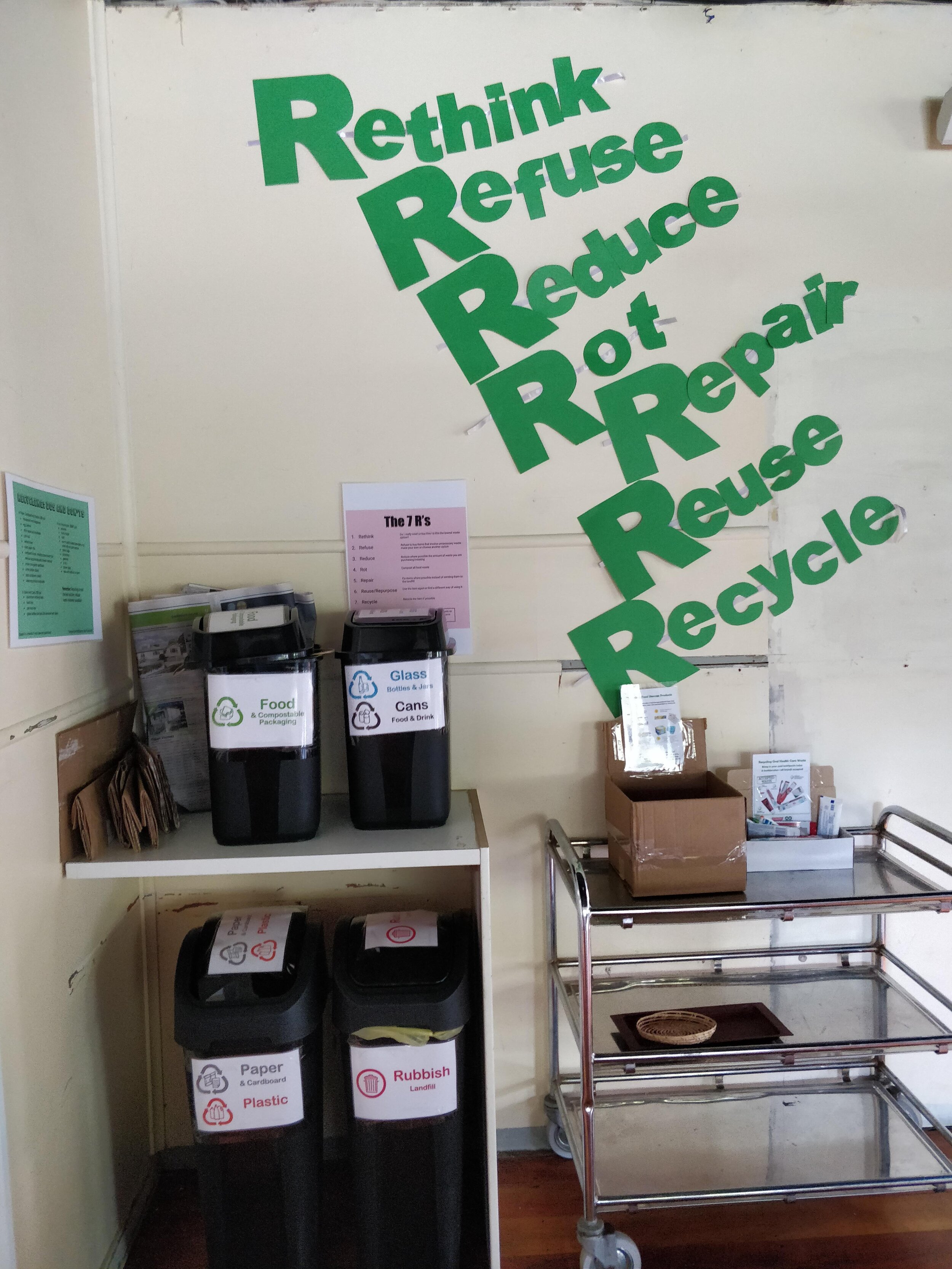 The eye-catchingly beautifully renovated waste system at Newlands-Paparangi parish. (Photo credit: Rev. Jennie Sim)