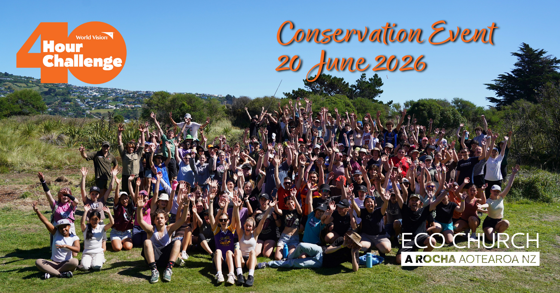 Christchurch: A Rocha-World Vision 40 Hour Challenge Conservation Event