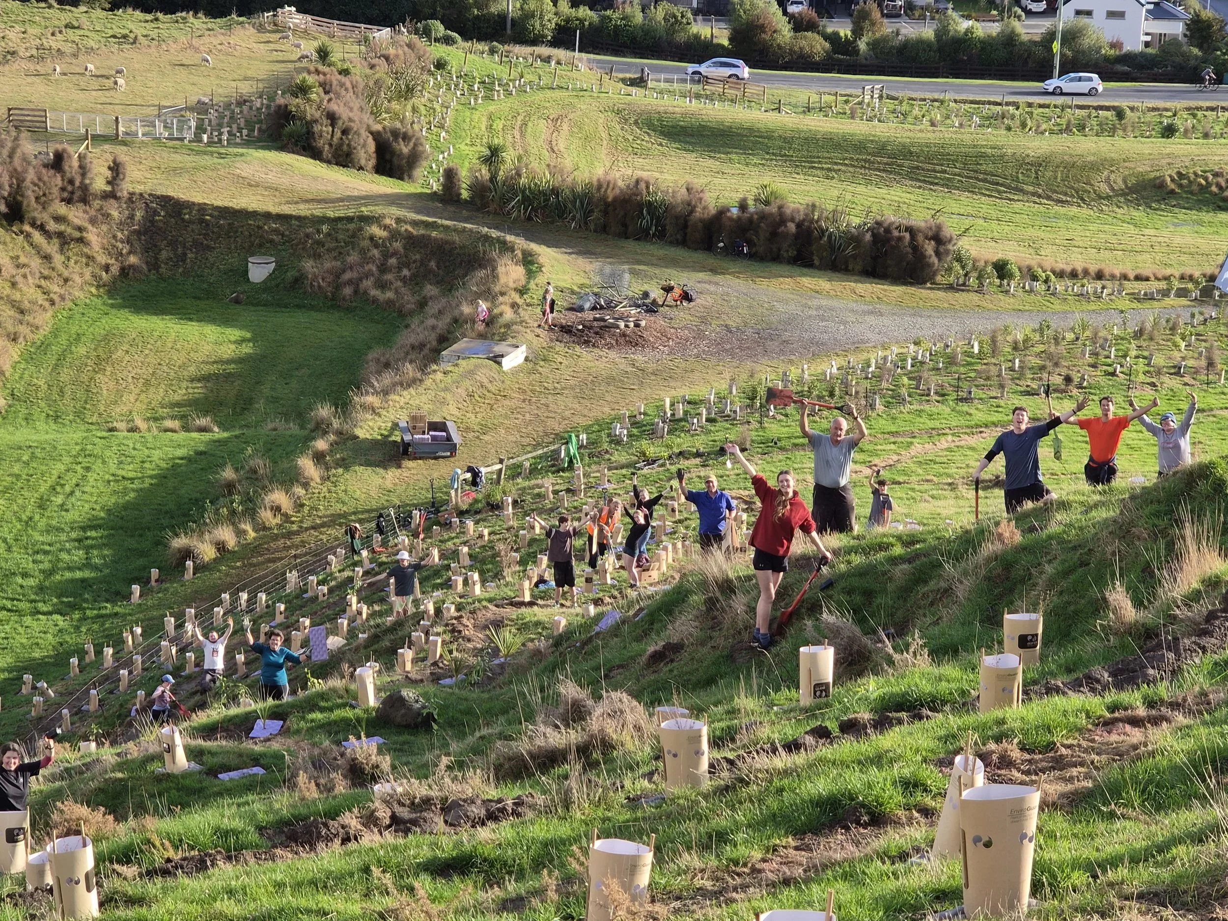 Ōtautahi Eco Church and Good News Project Planting Day