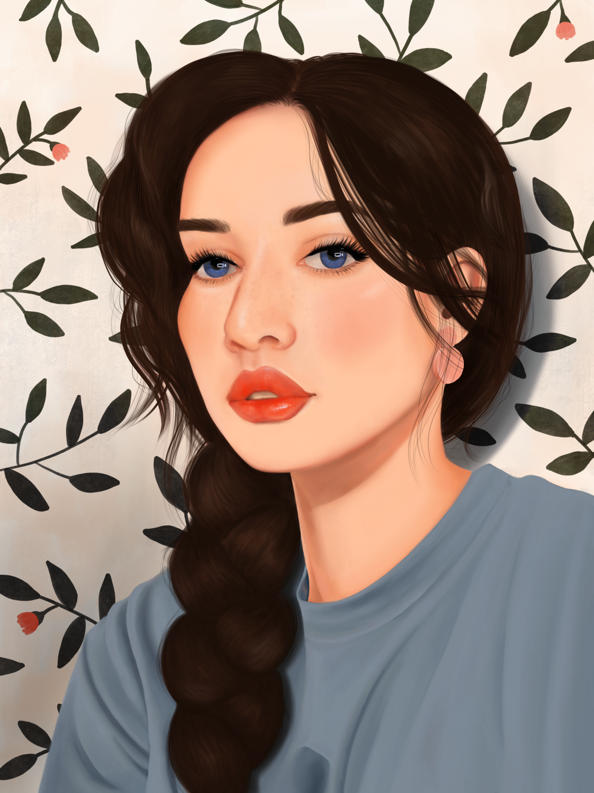 Winter Violet, created with Procreate on iPad