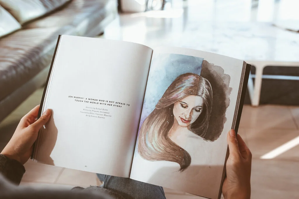 Jen Murphy, Illustration for Conscious Magazine Issue 6, released January 2018. Original piece is watercolor and ink on paper