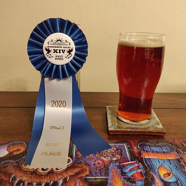 Congrats to @brewstoria member Jon for his big wins at Homebrew Alley this past weekend!  Jon brewed an American Amber and and English Bitter, both of which won gold in their respective categories.  The Bitter used Maris Otter as a base malt with a f