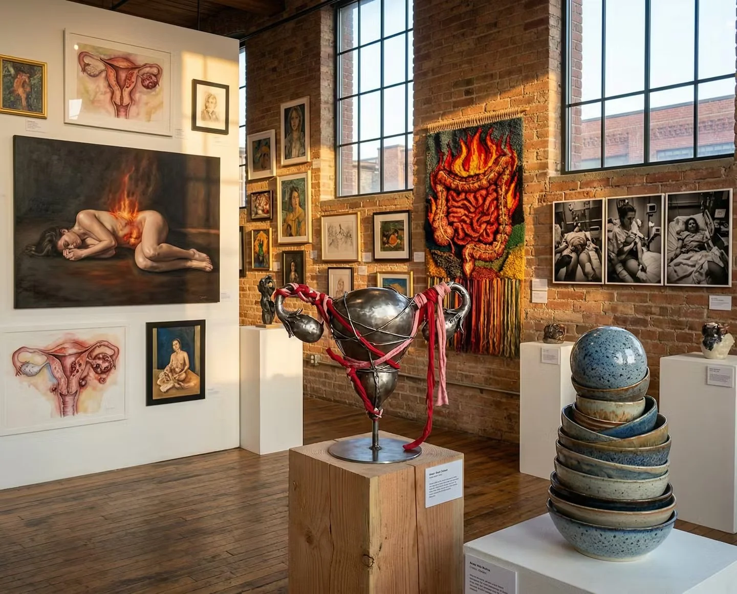 Geometric drawing of an outline square with sections divided by vertical, horizontal, and half circle lines.