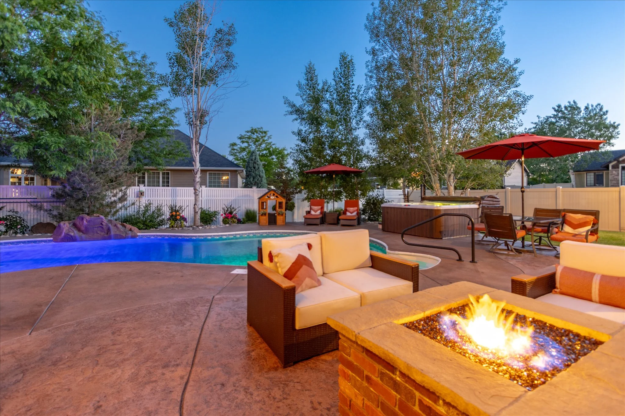 Fire Pit by the Pool