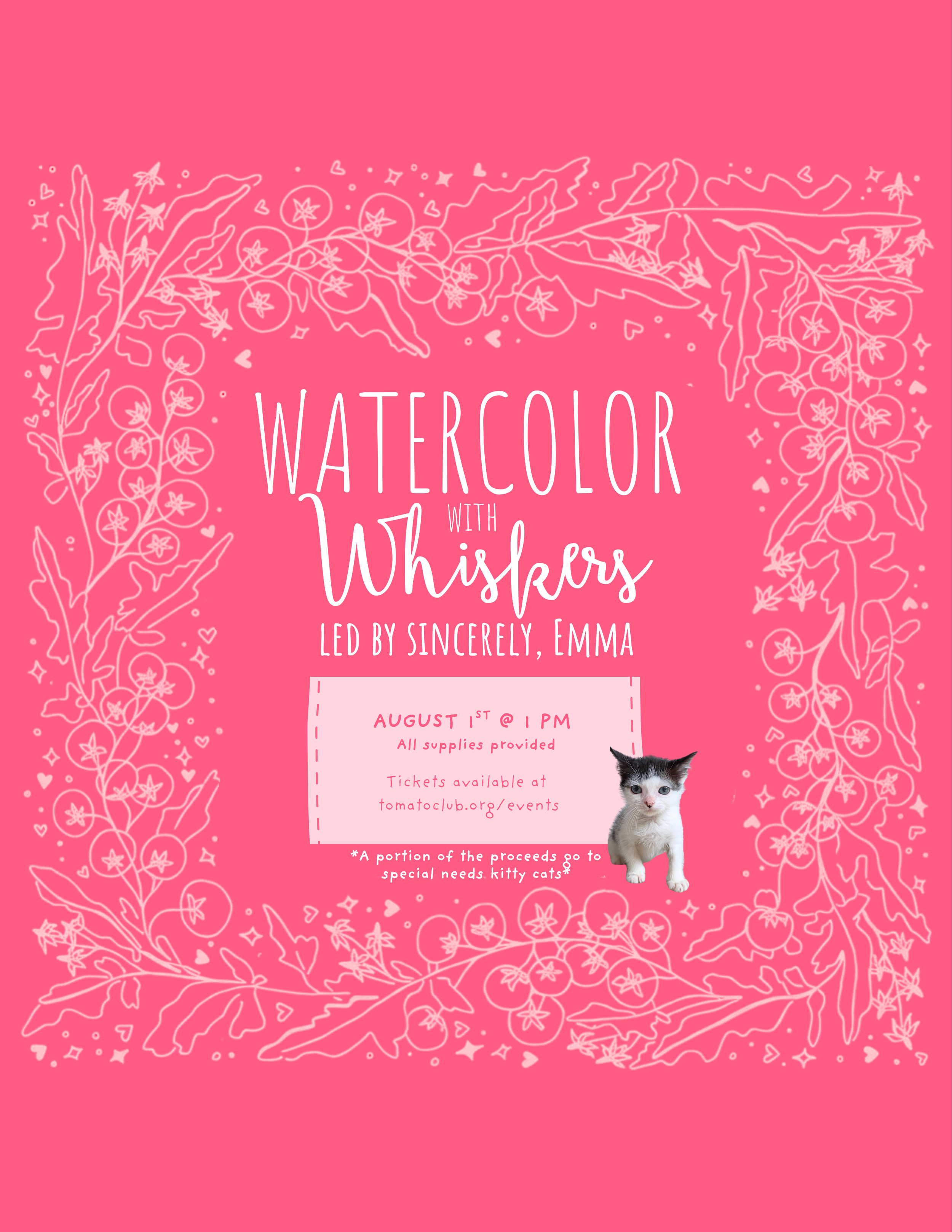 Watercolor Sip & Paint!