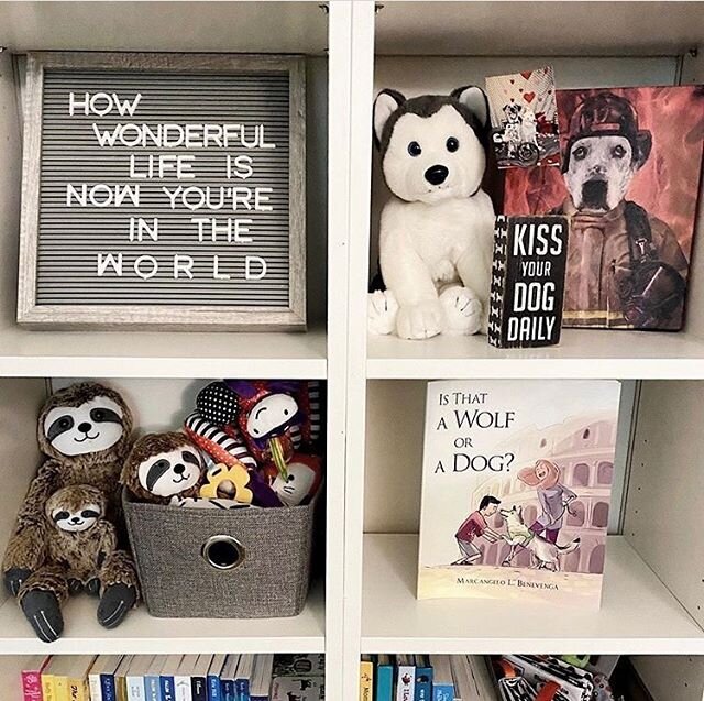 Honoured to have @cassieanddogs to include our book in her nursery! Congrats to the future addition of your family...and not the furry kind 😂 ! Use code CASSIE to save 25% off! 🐺🐶❤️