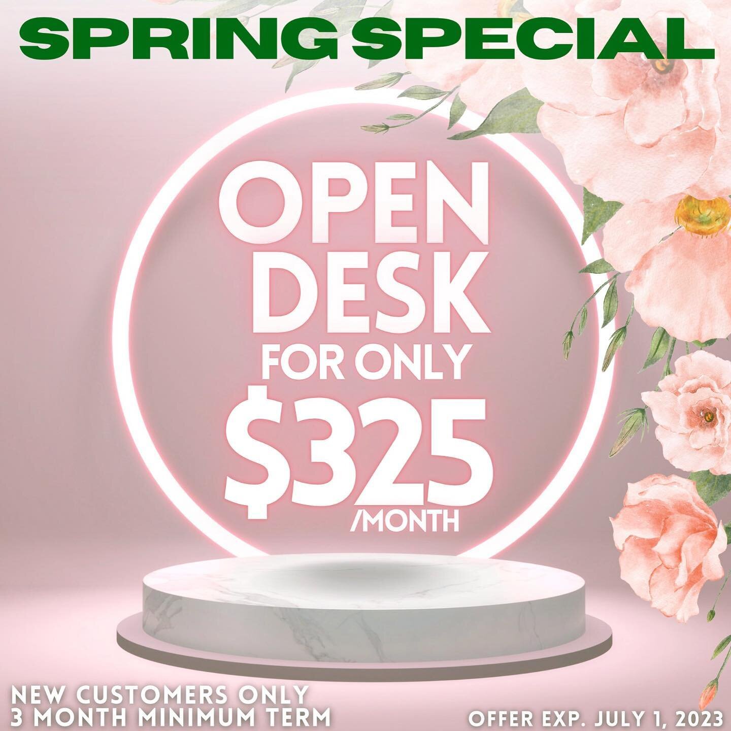 Our most popular membership option is now available for $325/month! An Open Desk Membership provides 24/7 access to our award winning space, and full use of our 50+ desks, 5 private phone booths for calls, 2 cafe areas, &amp; outdoor courtyard! Conta
