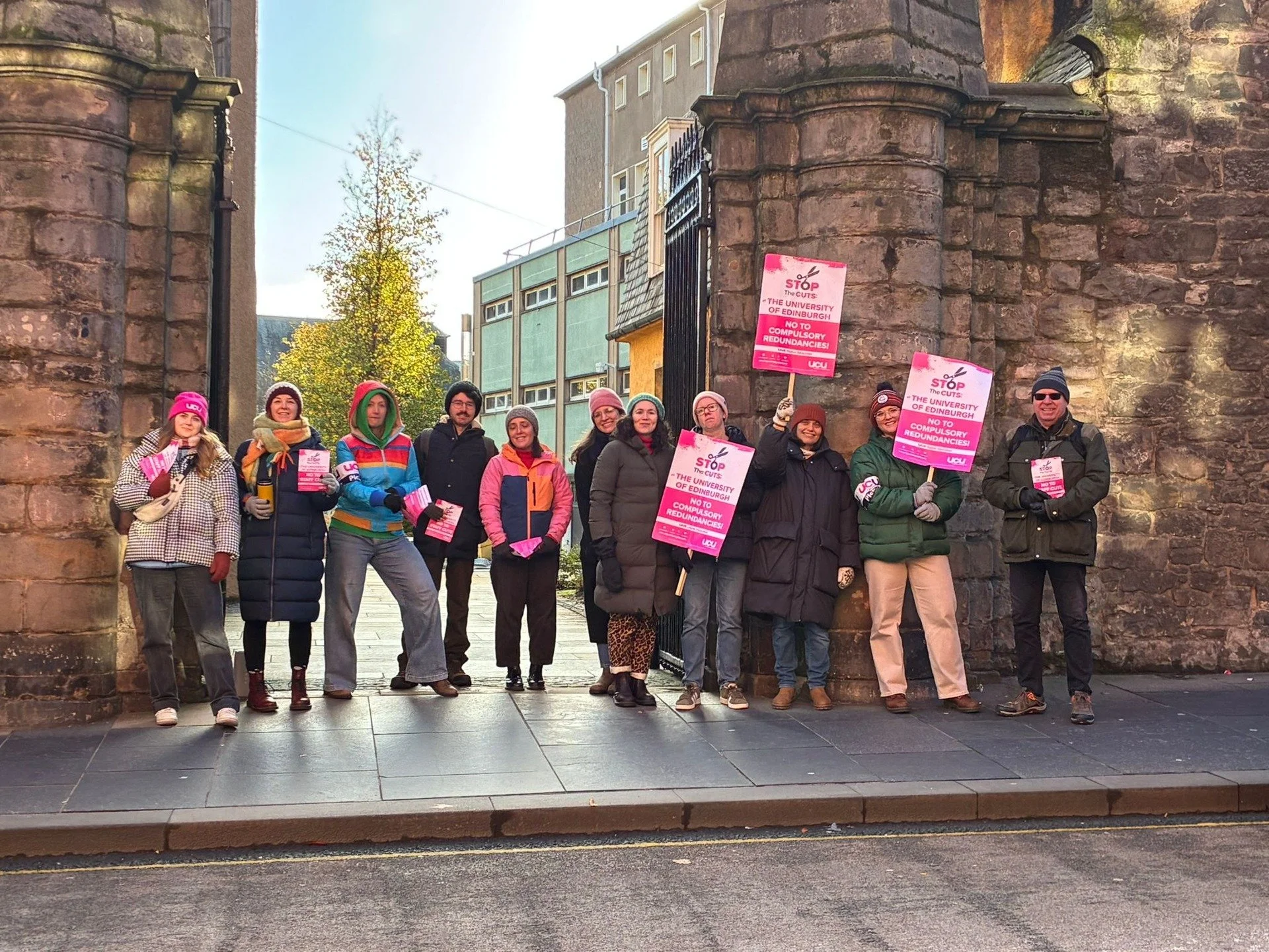 Ooft! Today was COLD! We began pickets at -1 degrees, and the winds cut through the streets like arrows of ice. 

But you know what keeps you warm (aside from multiple layers)? Standing alongside your colleagues and your students, knowing that you're