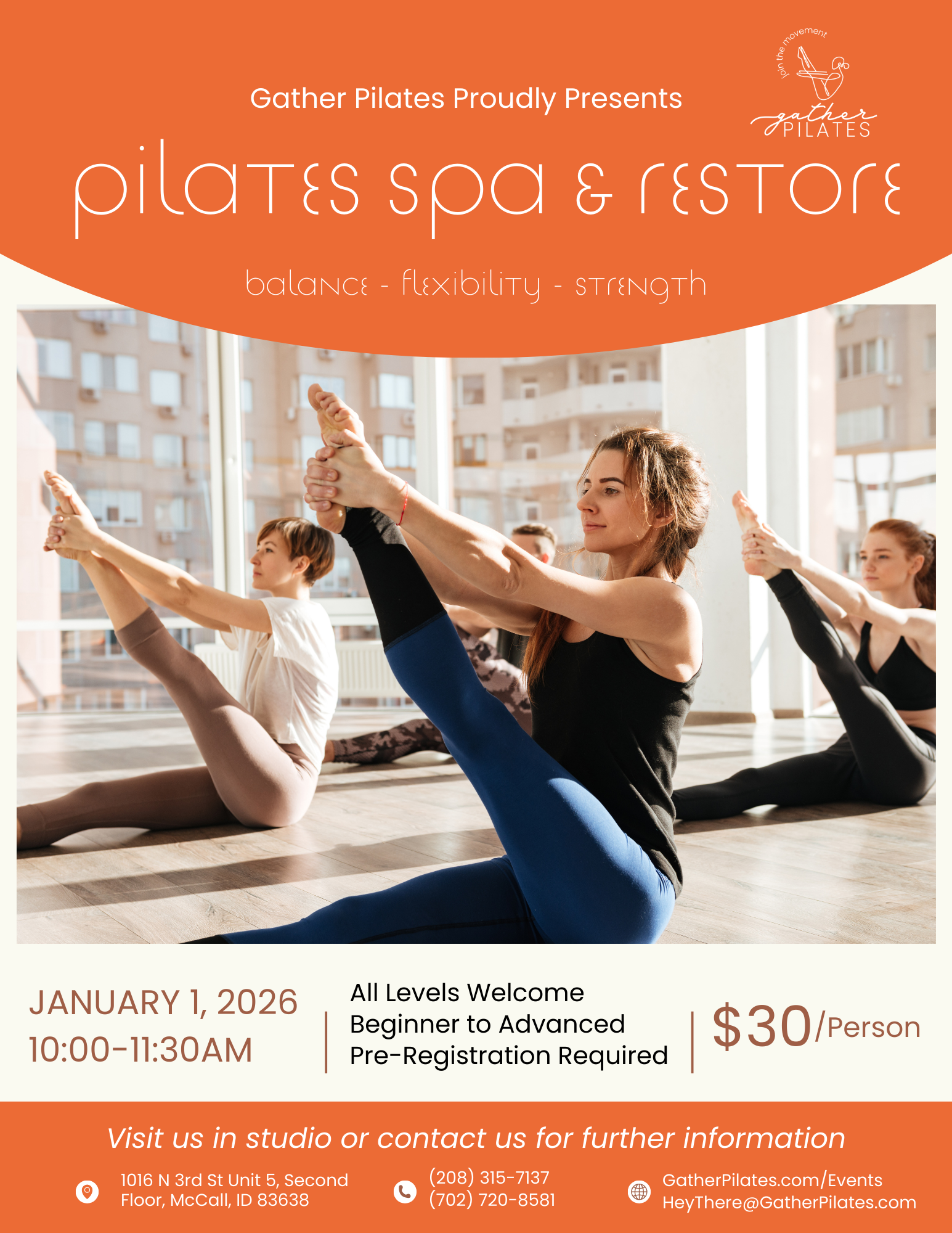 Pilates Spa &amp; Restore Reset Session Two
