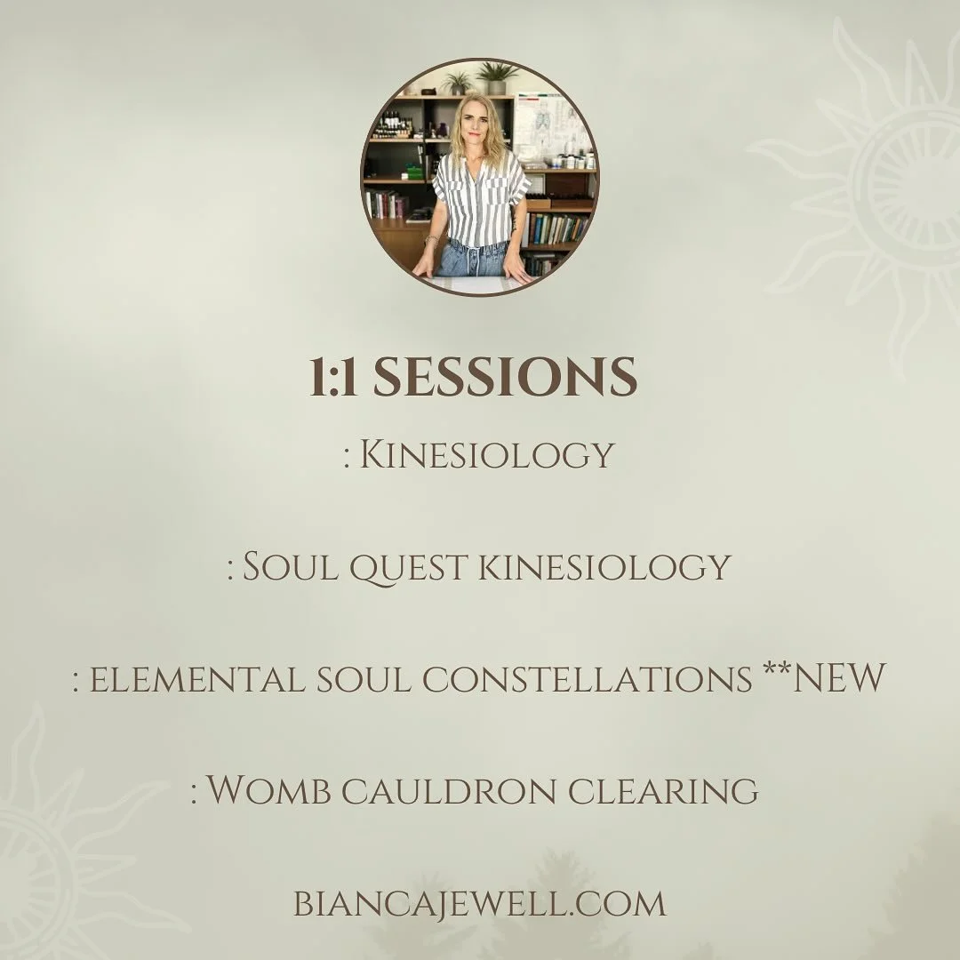 I have a range of 1:1 sessions that I offer both in person and online. 

I am excited to share a new offering that I have been facilitating for a few months now and that some clients have already noticed has been in my booking system for a while. 

T