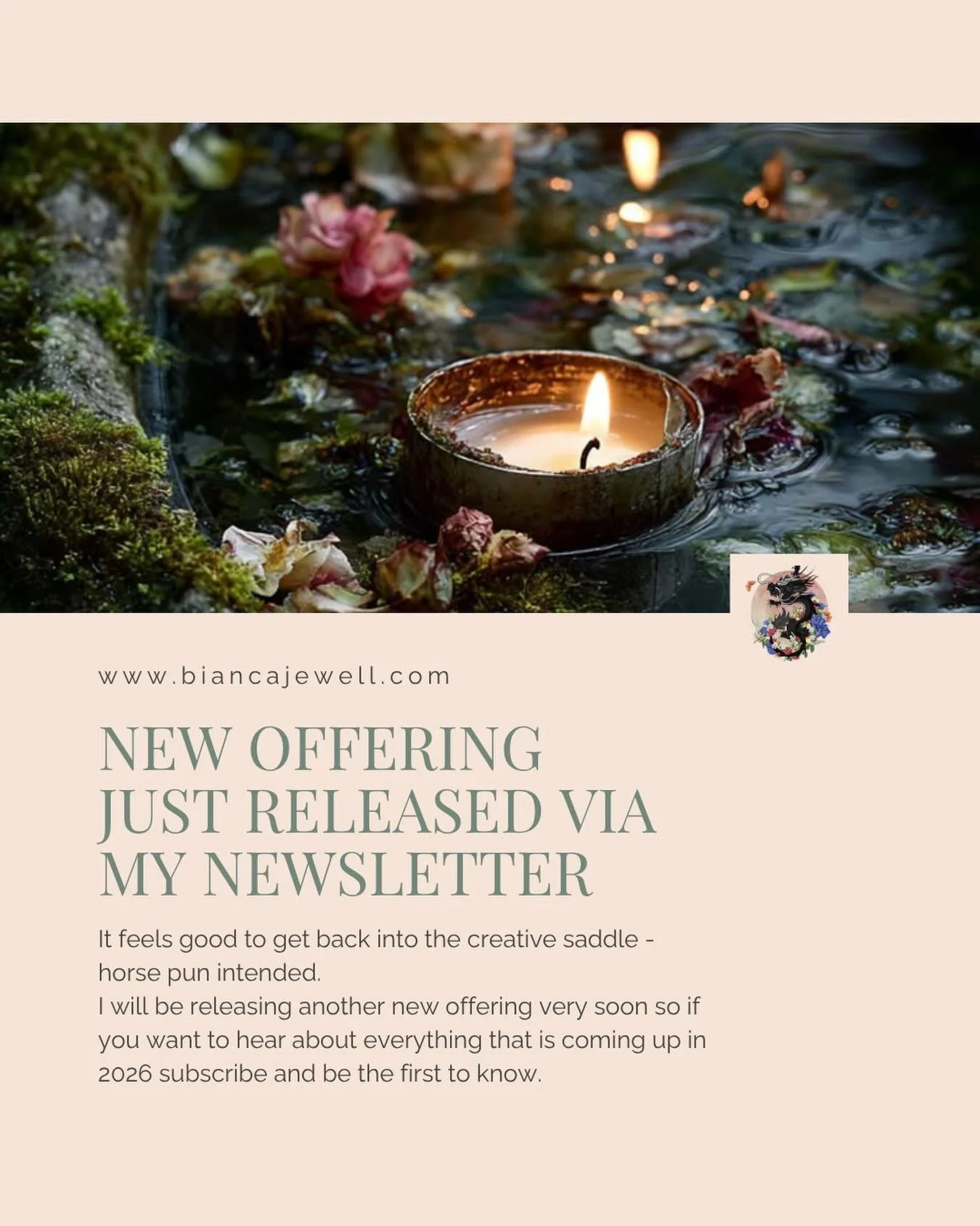 My April Musings newsletter just went out to everyone who has signed up which contains my new offering and begins on 19th May 2026.

There are limited places available in order to keep the safety and integrity of the container a priority.

I will be 