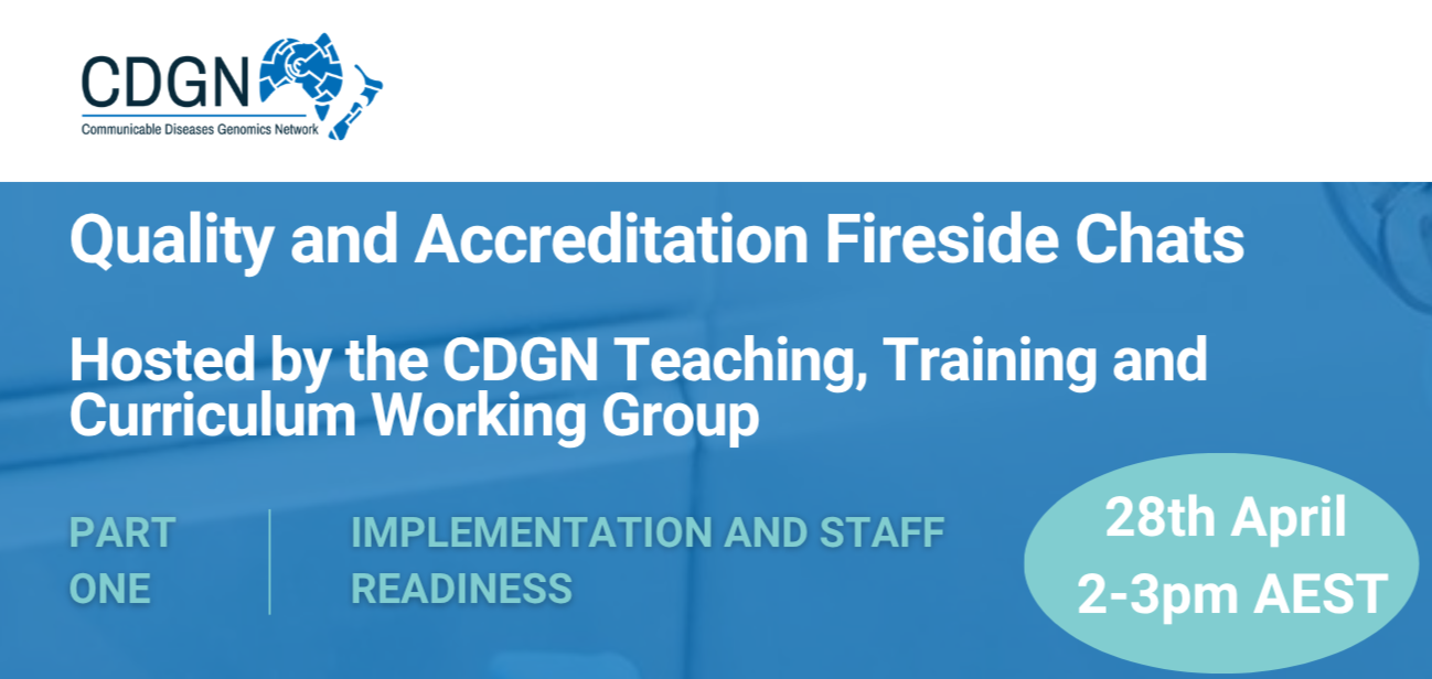 Quality and Accreditation Fireside Chats - Hosted by CDGN TTC WG