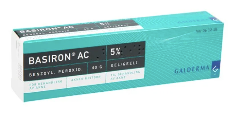 Basiron AS Gel med 5% benzoylperoksid)