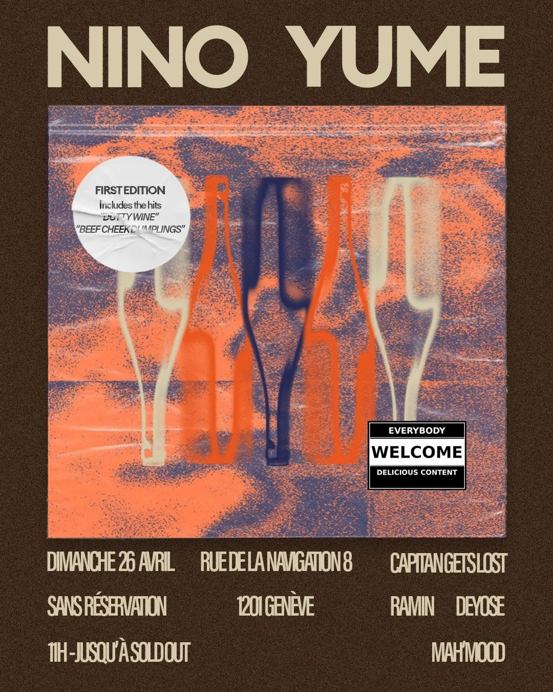 Que se passe-t-il quand le caviste de quartier d&eacute;barque dans votre dumpling bar pr&eacute;f&eacute;r&eacute; ? Un dimanche qui s&rsquo;annonce forc&eacute;ment savoureux ! Le 26 avril, Nino d&eacute;barquera chez Yume avec une s&eacute;lection