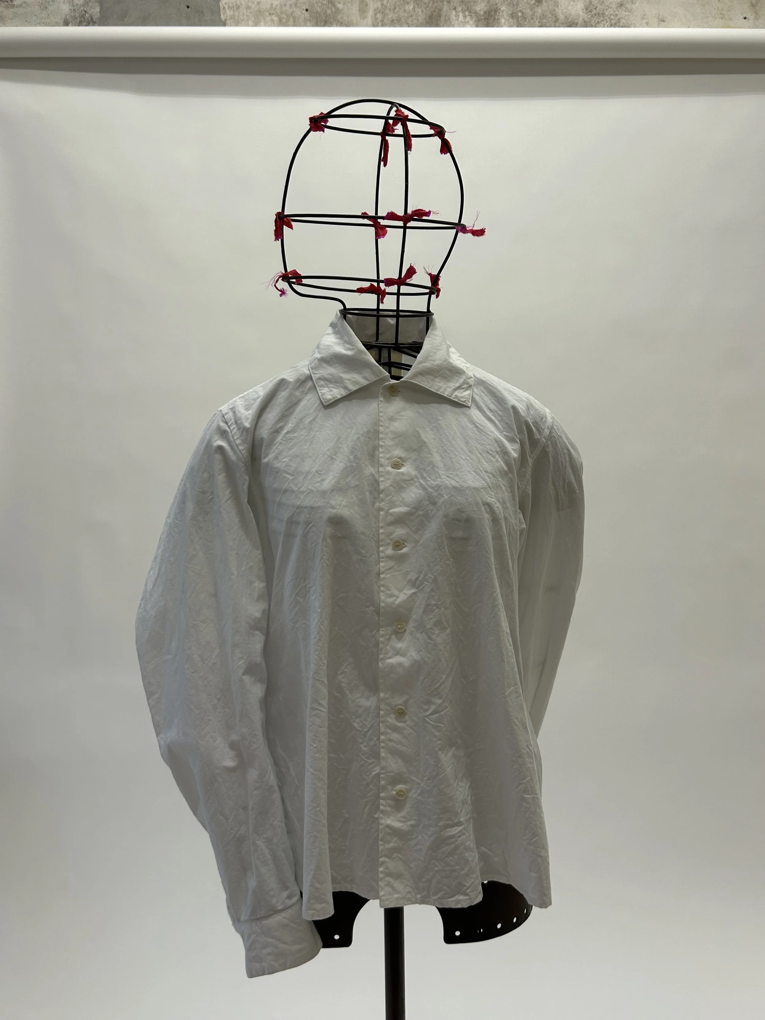 unkruid 'classic' shirt white dense typewriter