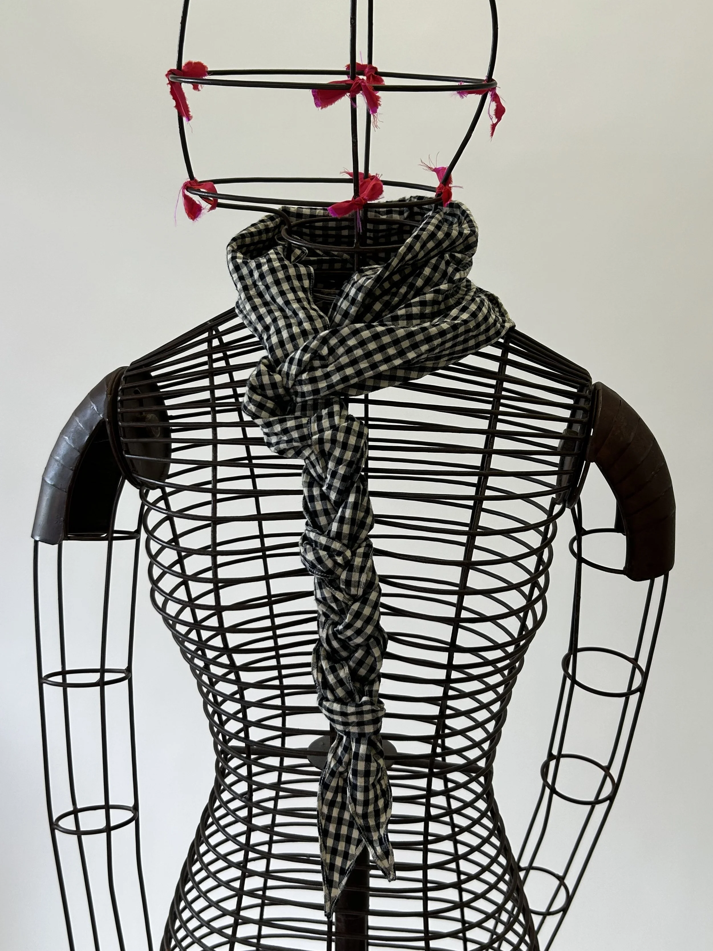 unkruid 'three points' check scarf