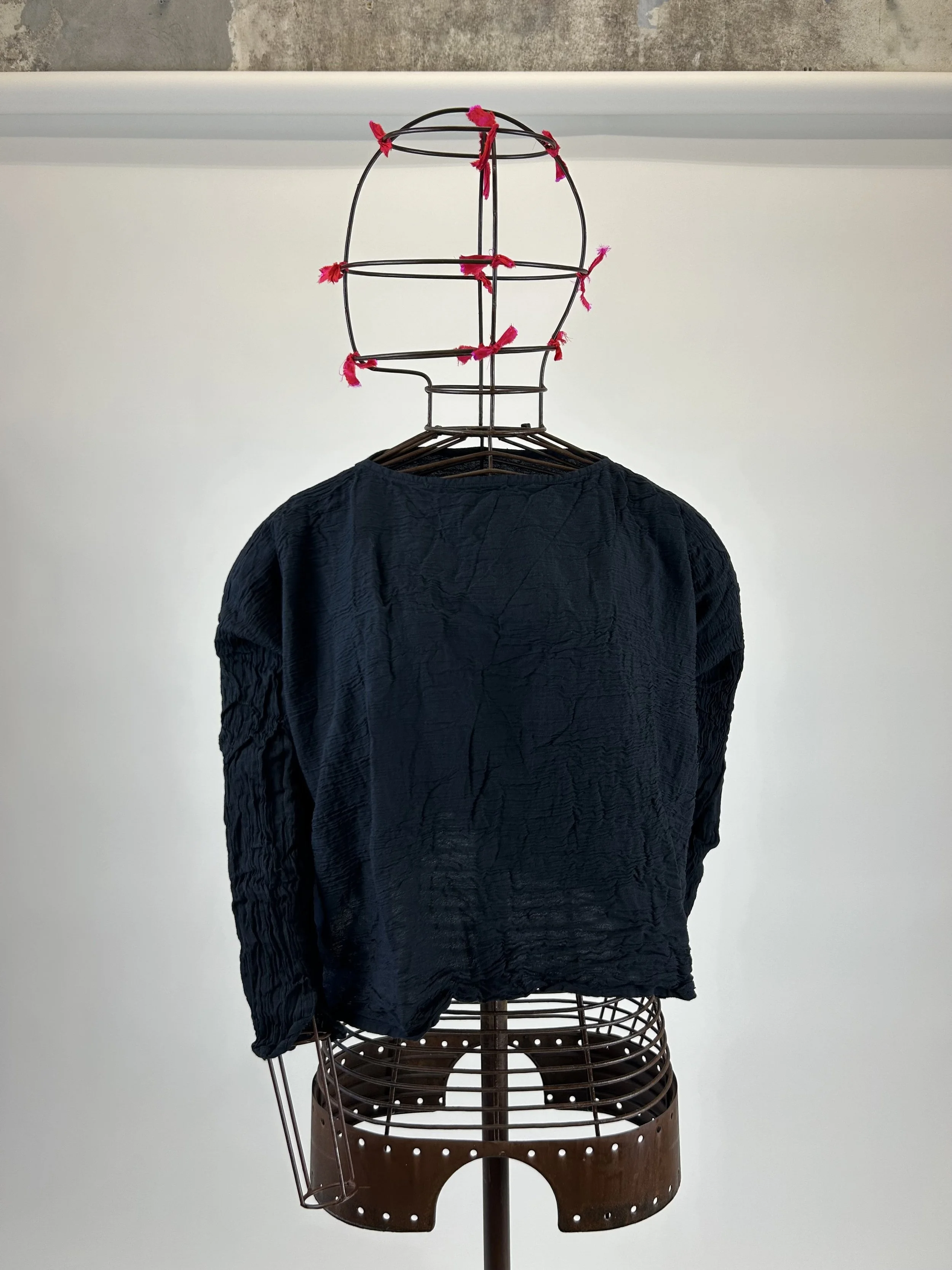 *daniela gregis black wrinkle shirt