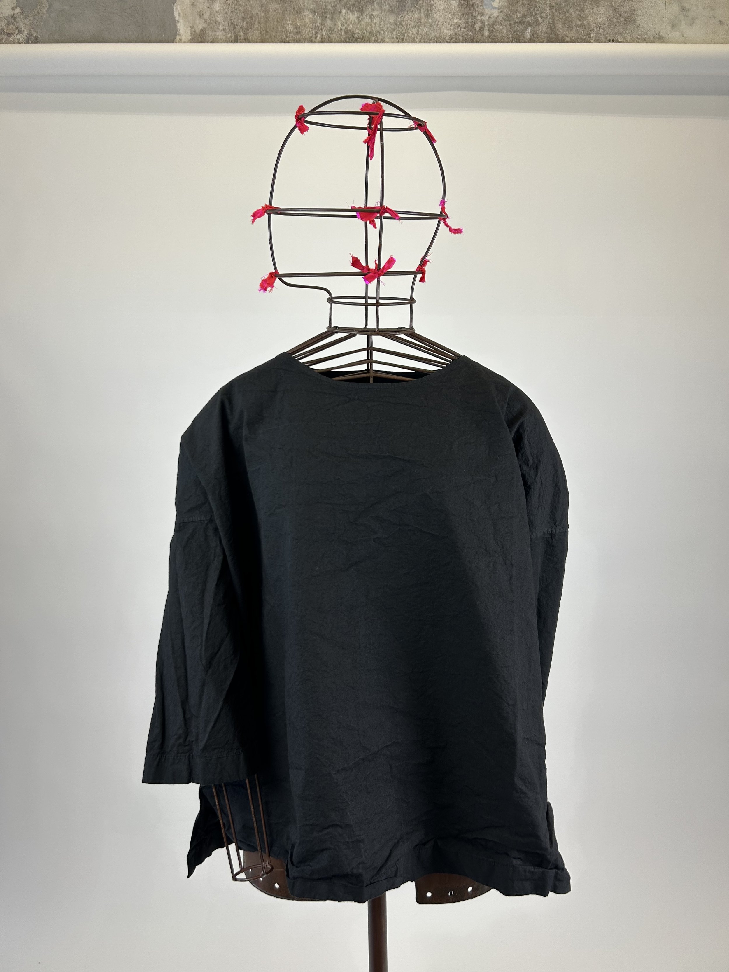 album di famiglia opened back tee black