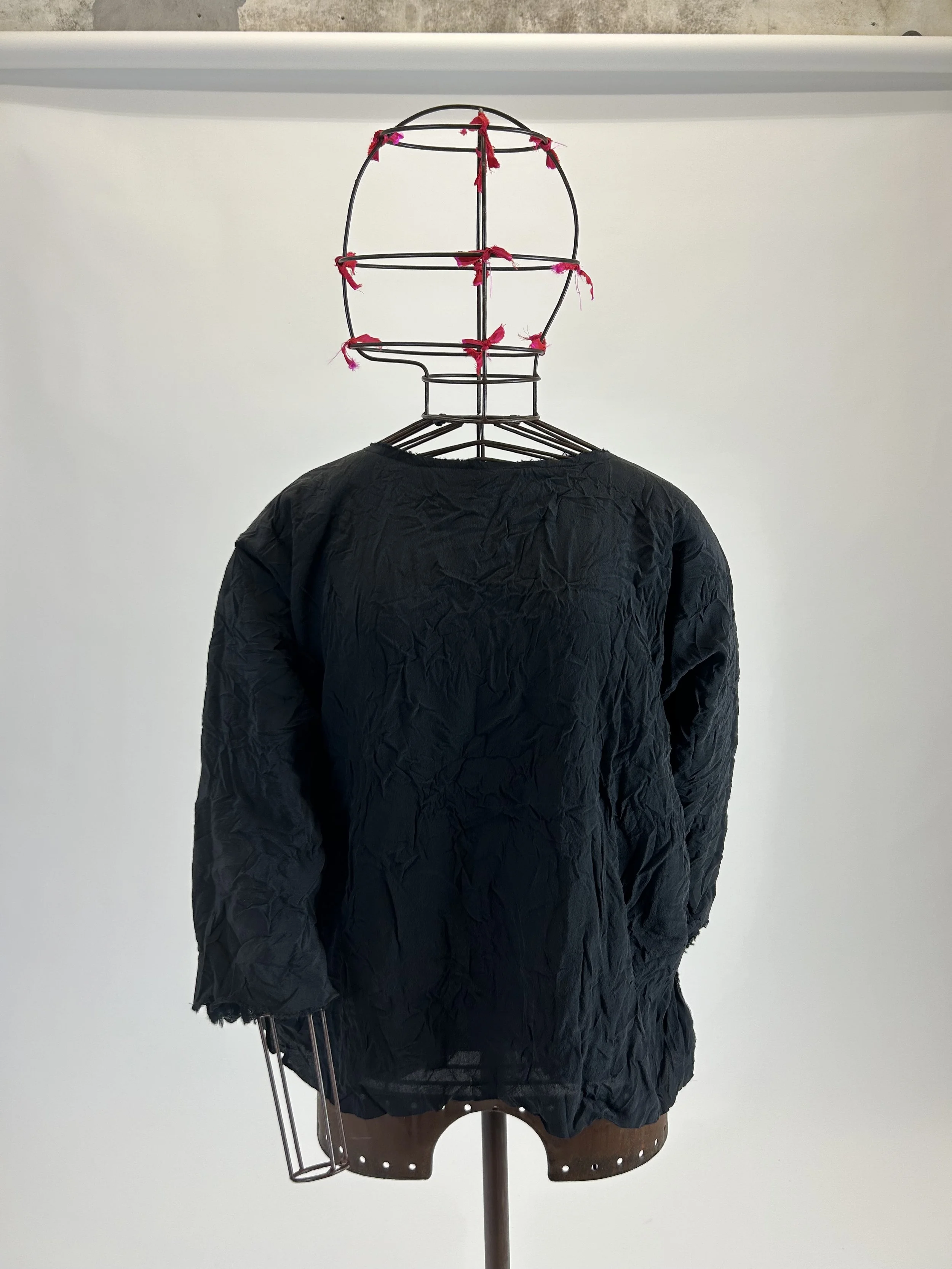 *daniela gregis silk wool reversible blouse
