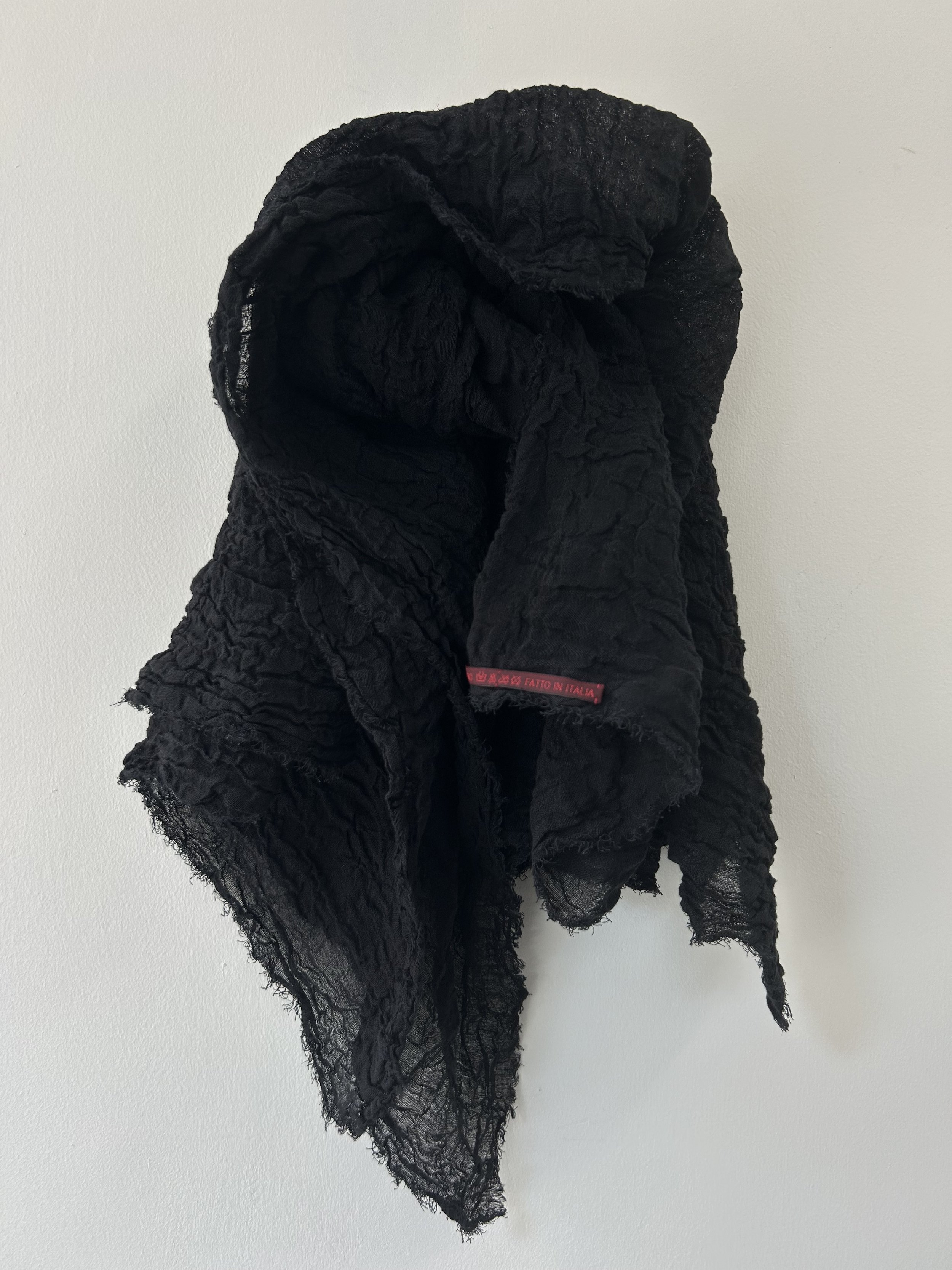 *daniela gregis large black scarf