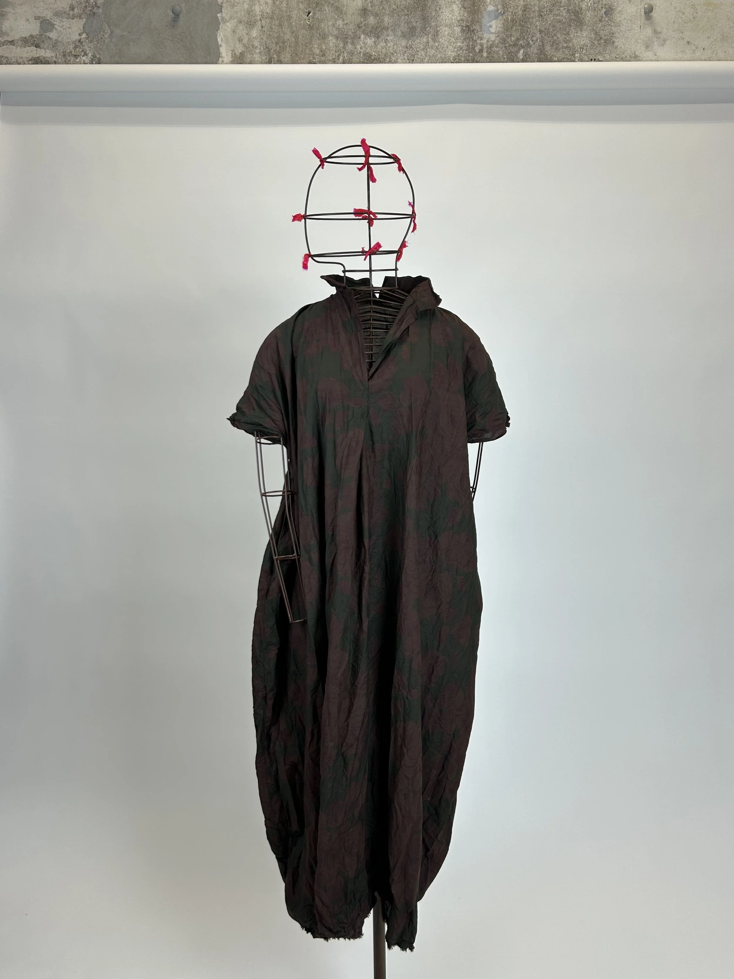 *daniela gregis brown overdyed dress long