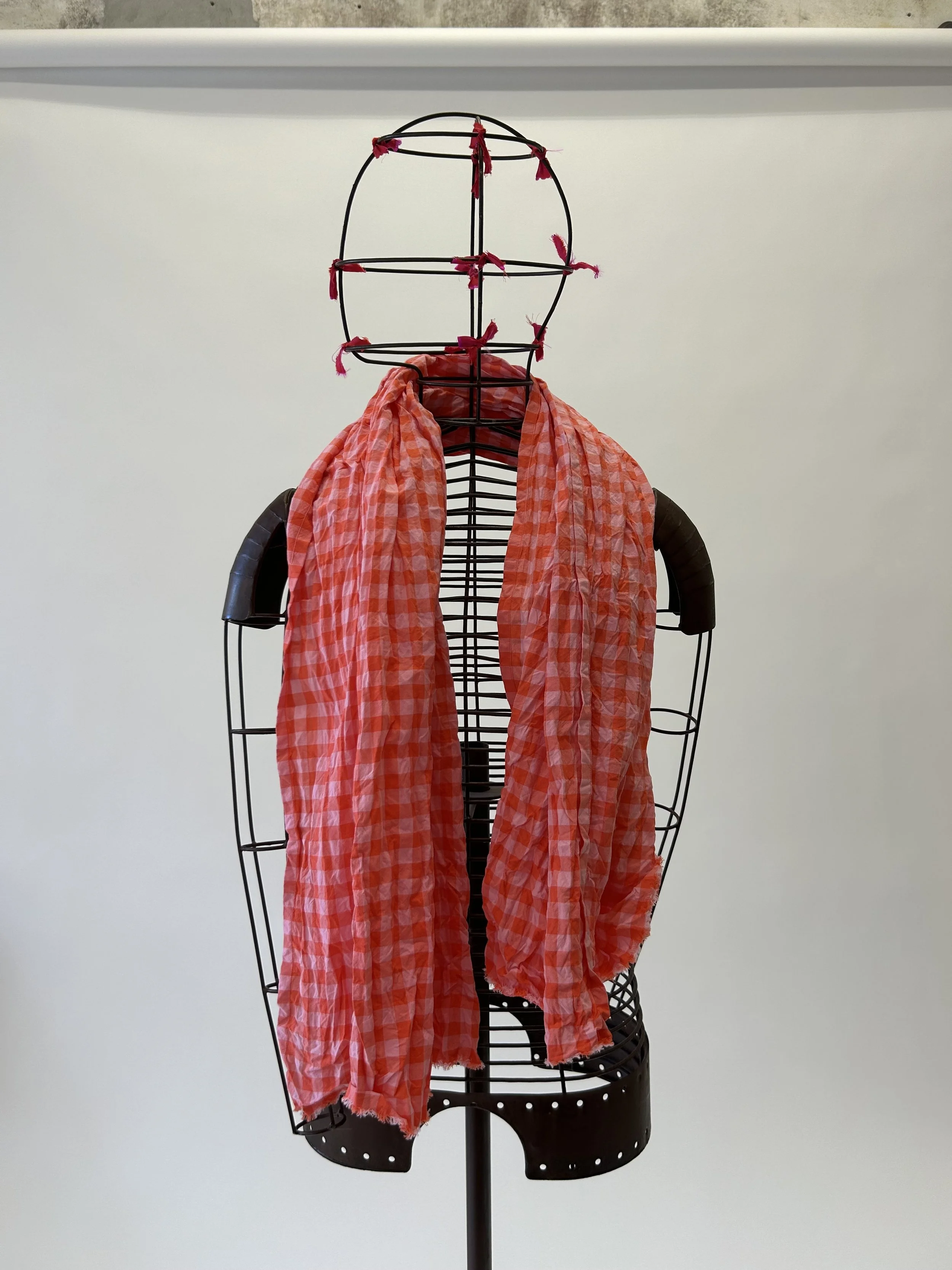 *daniela gregis checkered scarf rosa
