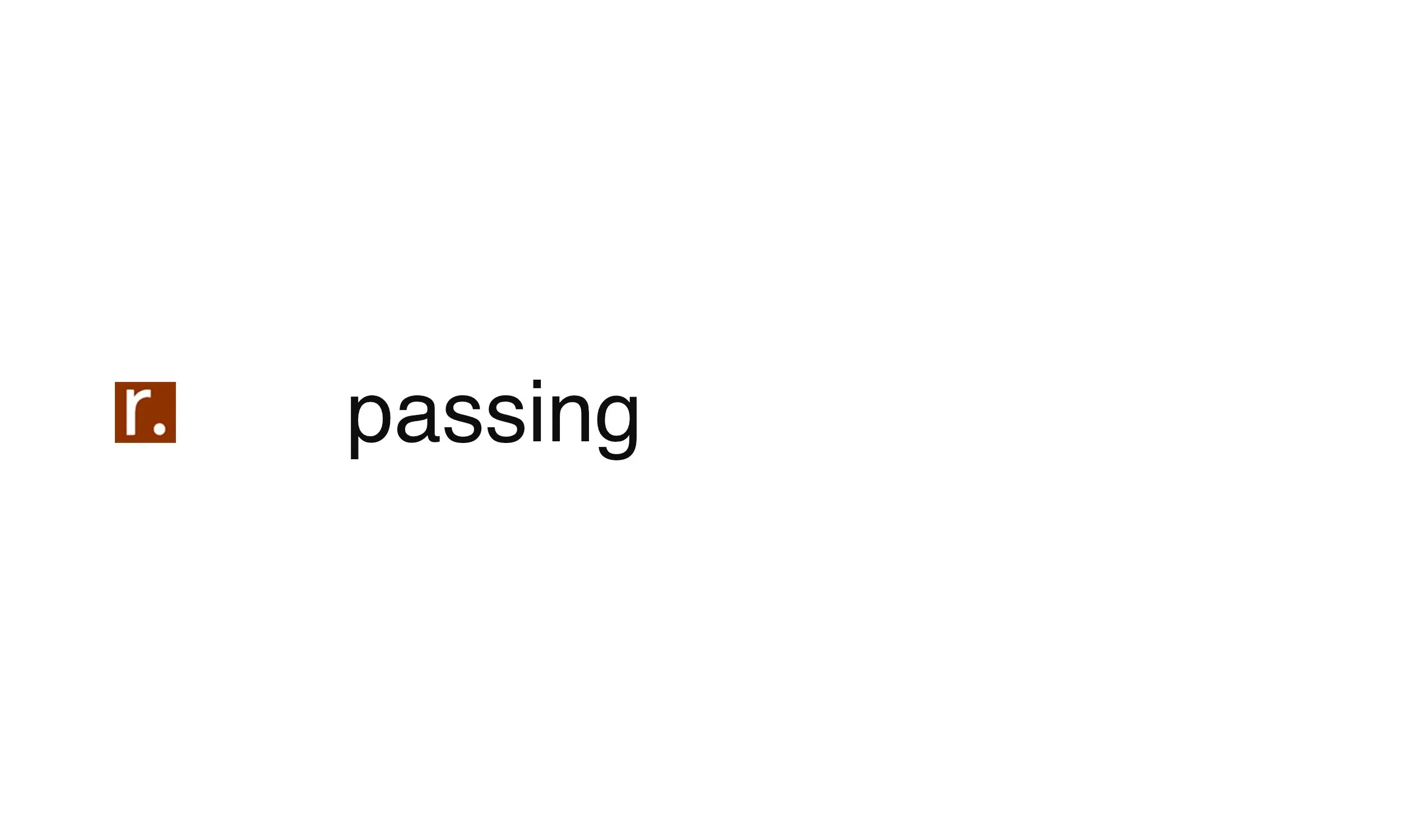 passing