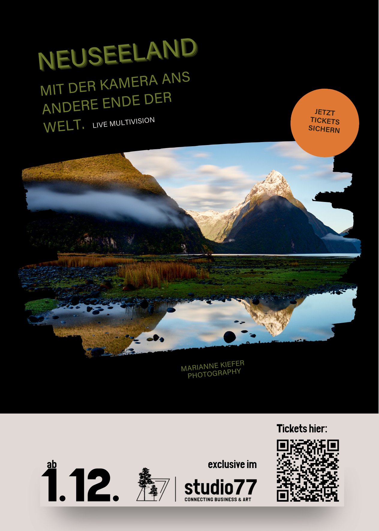 Plakat Neuseeland Multivision by Marianne Kiefer