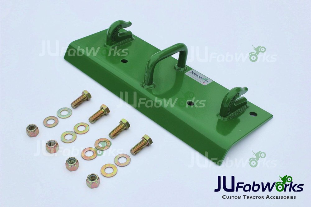 Bolt On Grab Hooks with Trailer Hitch Receiver, Tie Down Points and Tractor  Accessories