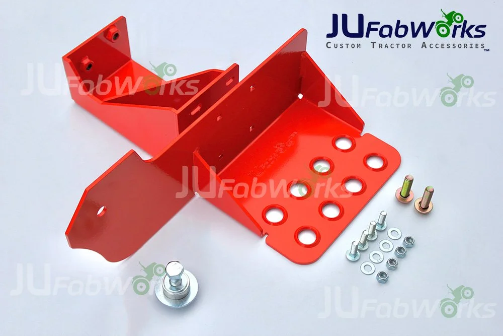 Mytee Products 5-1/2"x22" Orange Tractor Bucket Grab Hooks Bolt 2" Hitch Receiver
