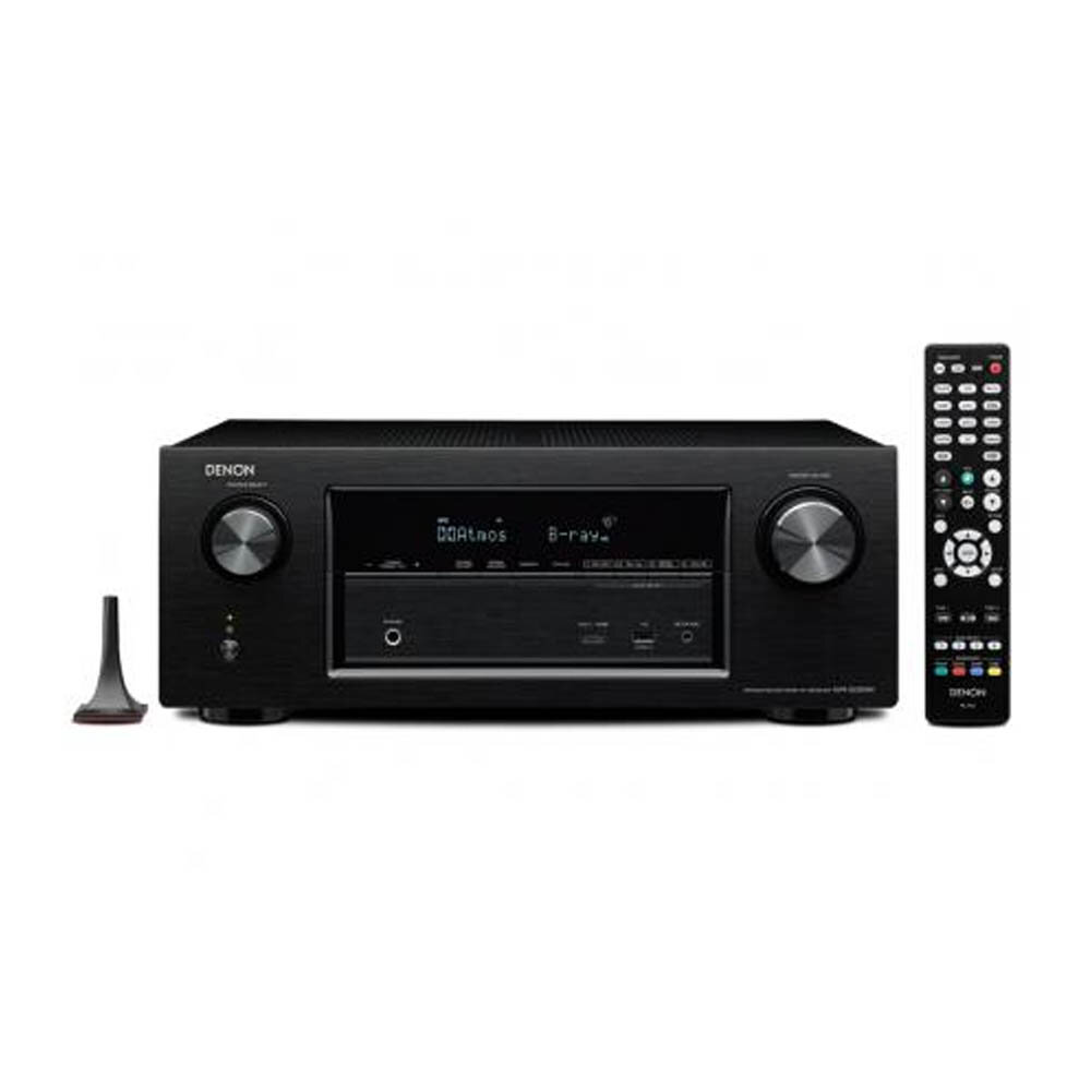 2 x 10ft Denon AVRX4300H 9.2 Channel Full 4K Ultra HD AV Receiver with Built-in HEOS Wireless Technology Bluetooth/Wi-Fi and 4 HDMI Cables Pack 