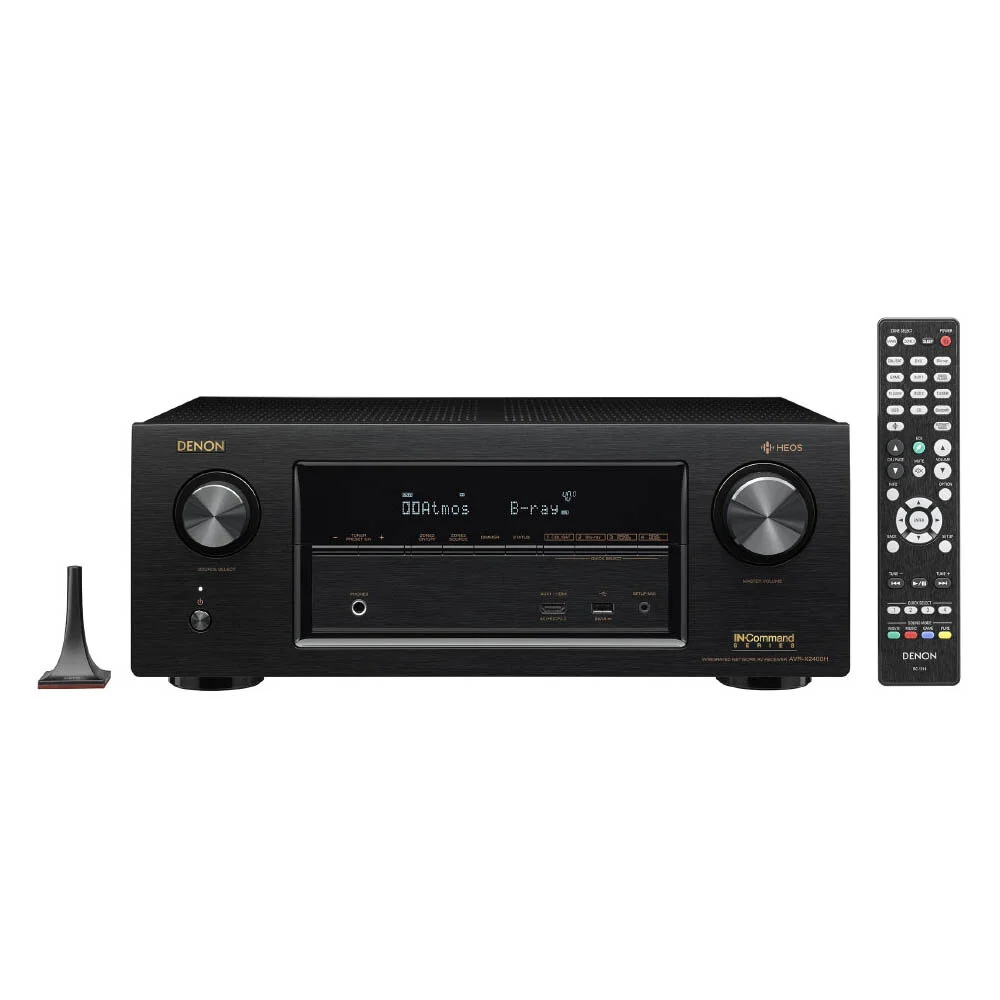 Denon AVRX2400 Network AV Receiver AVRX2400H Black Dolby Atmos Heos B-Stk