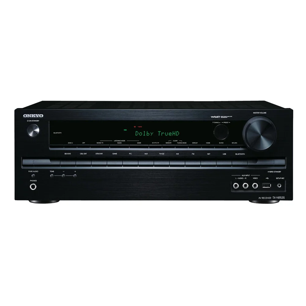 Onkyo TX-NR535 5.2 Channel 500W 3D 4K UHD Network WiFi Bluetooth Home Cinema AV Receiver