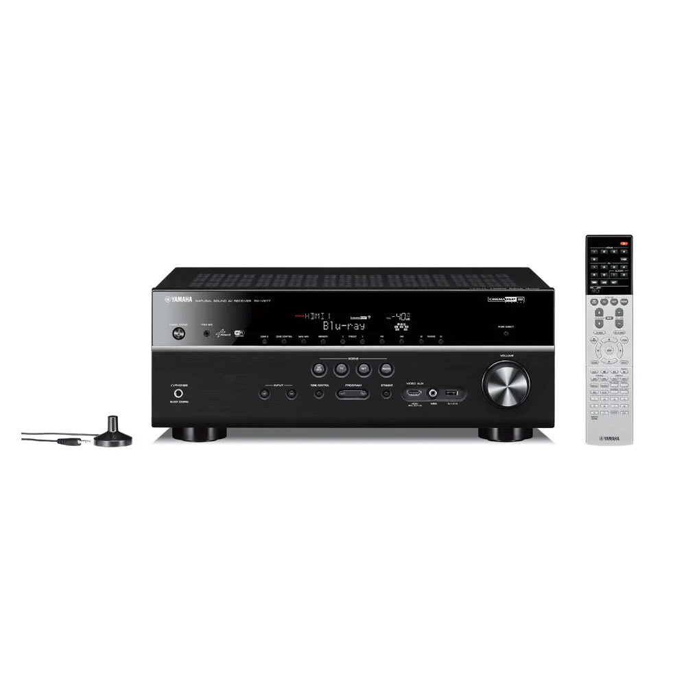 Yamaha RXV677 7.2 3D 4K Network AV Receiver - Black