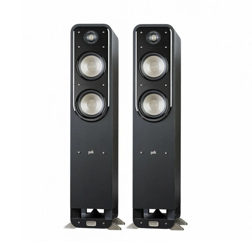 Polk Signature S55e Floorstanding Tower Speakers Black (Pair) Hyperfi