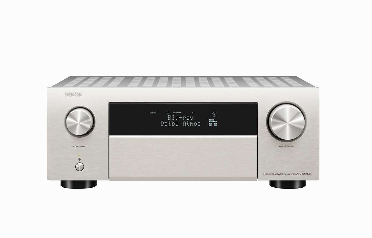 Denon AVR-X4700H 9.2 Channel 8K AV Receiver with Free Wireless HEOS 5 HS2 in Black Package 