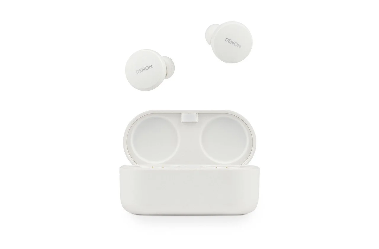 Denon PerL (White) In Ear Mic Noise Cancelling True Wireless Bluetooth Headphones FS