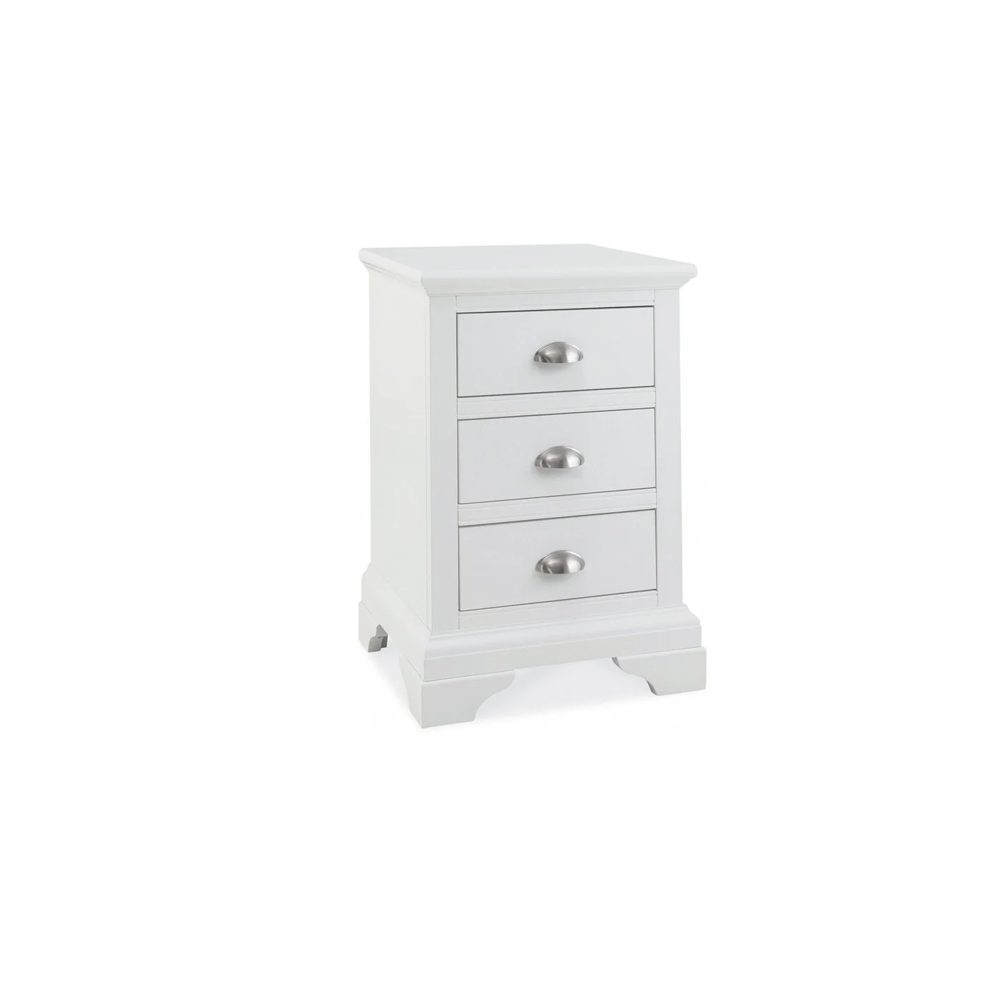 Hampstead White 3 Dwr Bedside