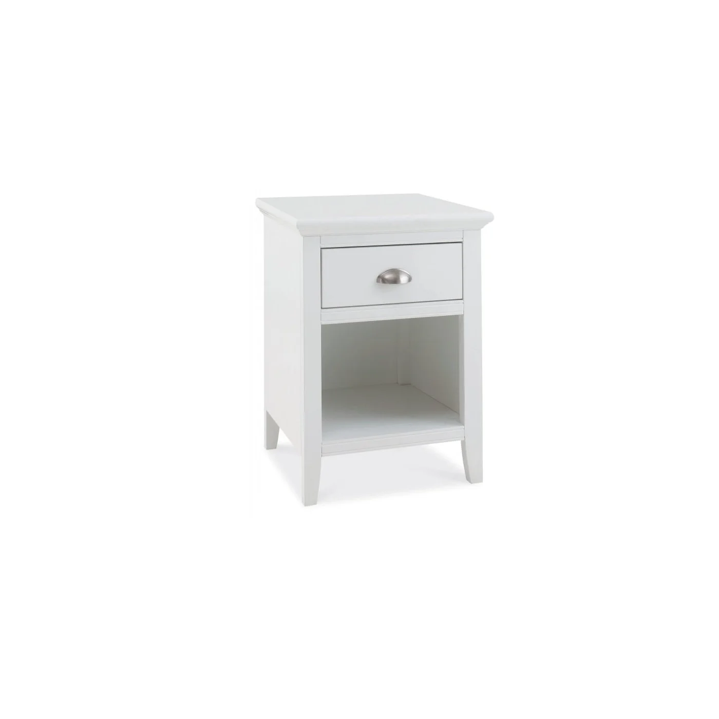 Hampstead White 1 Dwr Bedside