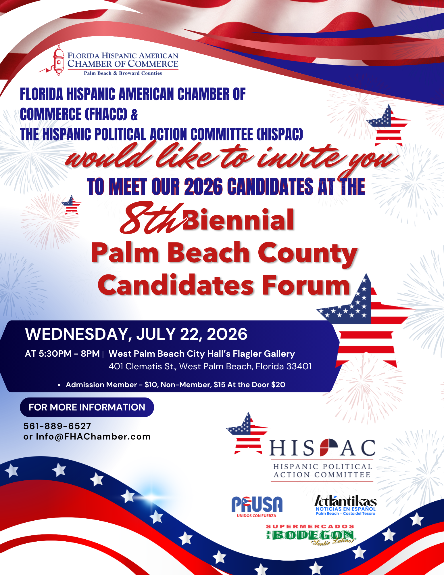 “8th Biennial Palm Beach County Candidates Forum.”&nbsp;&nbsp;