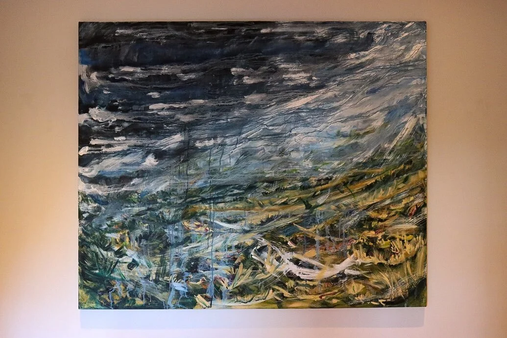 &ldquo;Another Dog Walk&rdquo; 

Oil on canvas

140cm x 170cm 

***Commission***

Based on the rugged moorland on Holcombe Moor the client wanted me to capture how the landscape and the sky can suddenly transition into wet, windy and bleak. I used a 