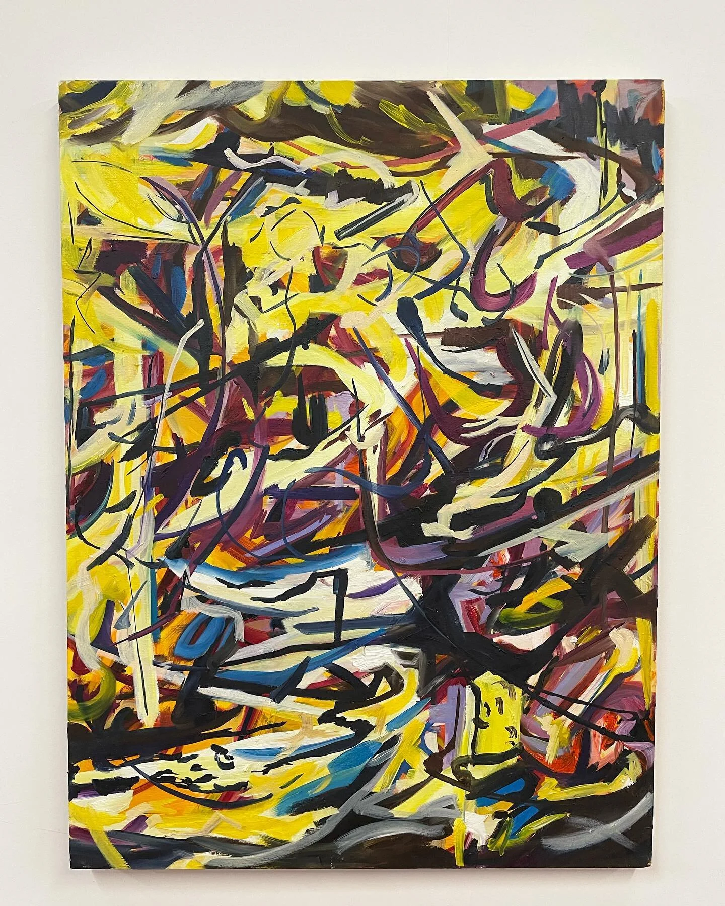 WARP with @shortsupplymcr 

-Untitled, Oil on canvas 
-Impulse Oil on canvas 
-Loving I Oil on canvas 
-Loving II Oil on canvas 

After a whirlwind week finally posting some picture from Warp Exhibition at Islington Mill, in Manchester. 

Warp is an 